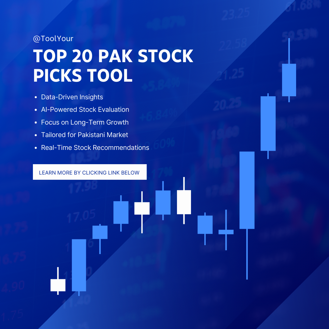 Make Smarter Investments in the Pakistan Stock Exchange with Toolyour's Free AI Tool